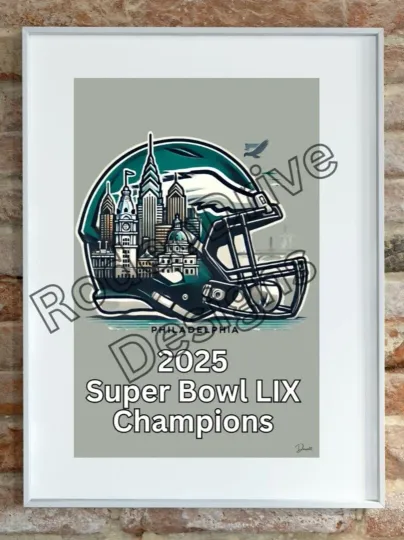 Discover PHILADELPHIA SUPER BOWL CHAMPIONS POSTER 11X17
