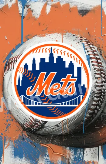 Discover NEW YORK Poster 11x17 NEW YORK METS Logo Print Mets Memorabilia
