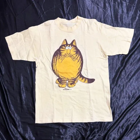 Discover Retro B. Kliban "Fat Cat" Cartoon Retro Unisex T-shirt S-5XL