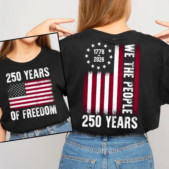 Discover America 250th Anniversary Patriotic Gift 4th of July Unisex T-Shirt