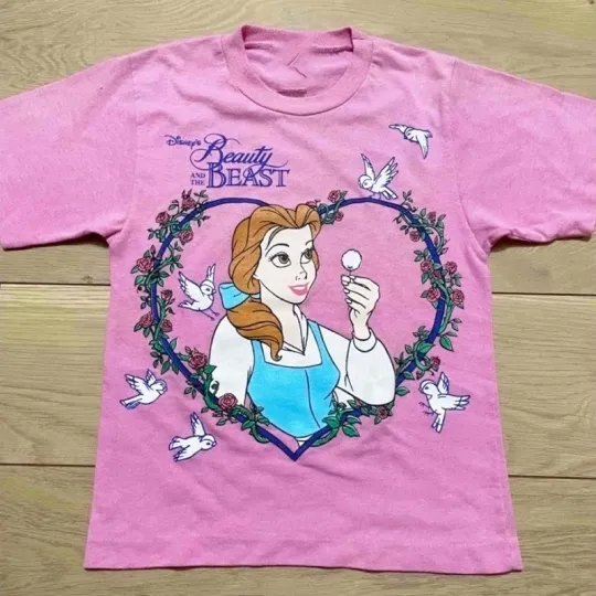 Discover Retro Beauty and the Beast Cartoon Unisex T-shirt S-5XL