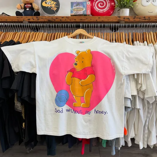 Discover Vintage 90's Winnie the Pooh Cartoon Movie Cover T Shirt S-5XL