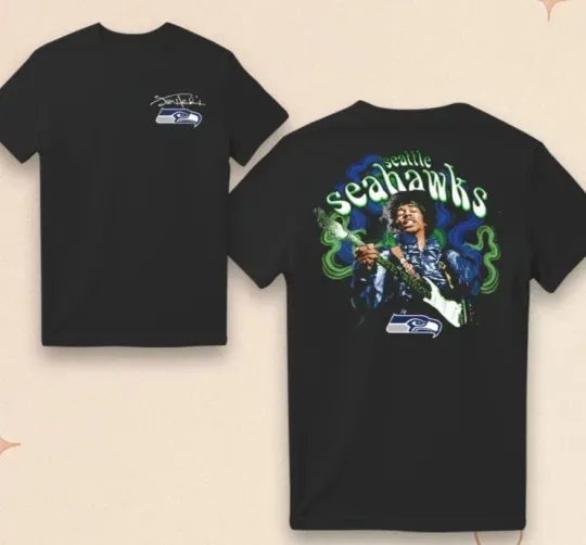 Jimi Hendrix x Seattle Seahawks Haze 2026 Unisex T-Shirt
