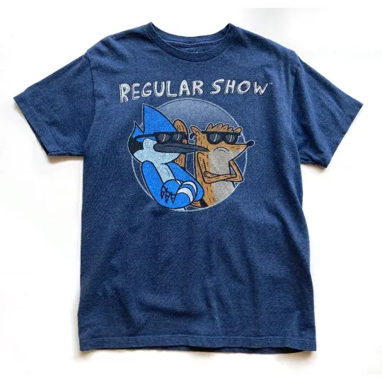 Discover Retro Regular Show Cartoon Graphic Unisex Tee Gift For Fan S-5XL