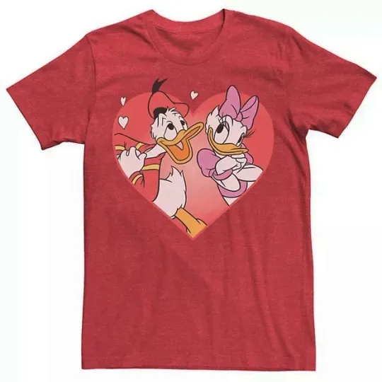 Discover Donald Duck & Daisy Duck valentine Cartoon Retro Unisex T-shirt S-5XL