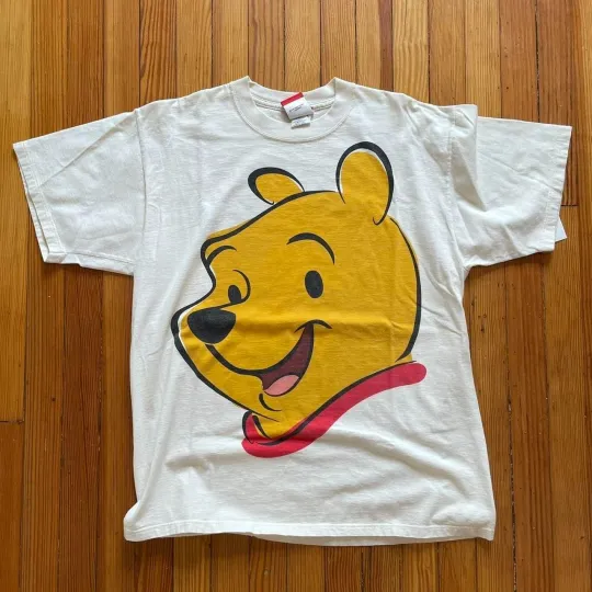 Discover WINNIE THE POOH Big Face Retro Graphic Unisex Tee Gift For Fan S-5XL