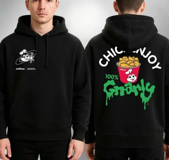 Discover Jollibee x KATSEYE Chickenjoy Two Sides Unisex Hoodie