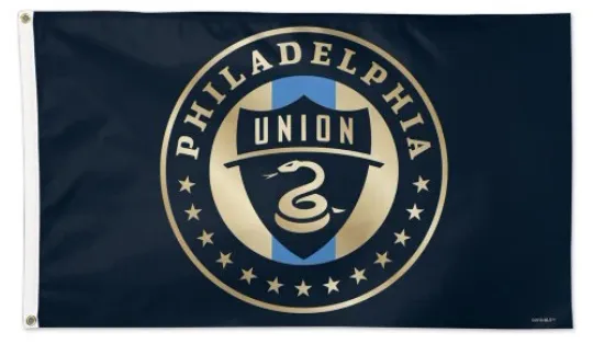 Discover PHILADELPHIA UNION Huge 3'x5' Official MLS Soccer Team Logo Deluxe FLAG Banner