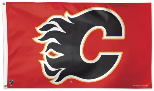 Discover CALGARY FLAMES Official NHL Hockey Team Style Logo Style Huge 3'x5' DELUXE FLAG