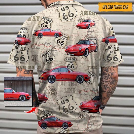 Discover Upload Car Photo Hawaiian Shirt Gift For Men, Women, Car Lovers, Custom Hawaiian Shirt, Summer Gifts Anniversary/Birthday/Vacation Gifts