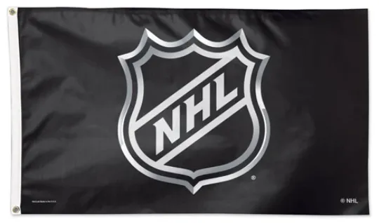 Discover Official NATIONAL HOCKEY LEAGUE LOGO SHIELD CREST Huge 3'x5' DELUXE NHL FLAG