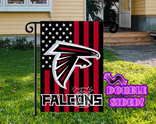 Discover American/Atlanta Football Garden flag  Double-sided