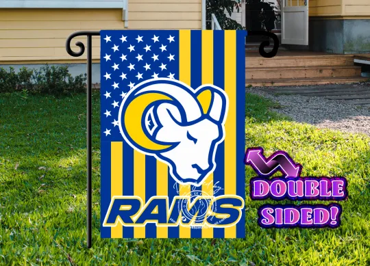 Discover American/Los Angeles Football Garden flag  Double-sided