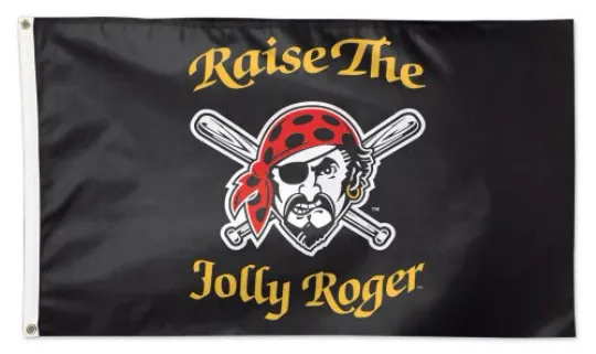 Discover Pittsburgh Pirates RAISE THE JOLLY ROGER Style 3'x5' Official MLB Deluxe FLAG