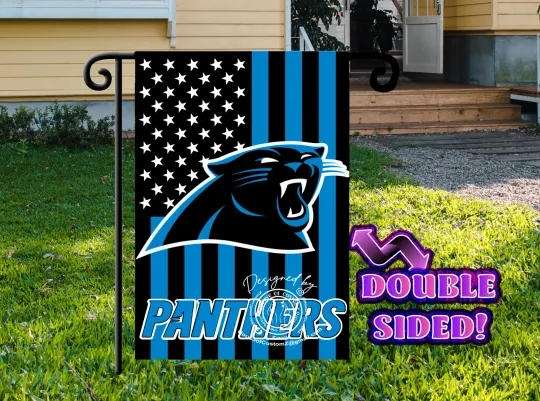 Discover American/Carolina Football Garden flag  Double-sided