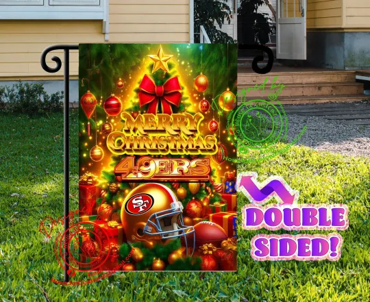 Discover San Francisco Football Christmas Yard Flag