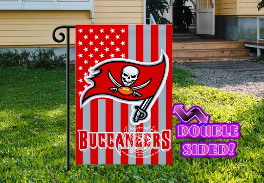 Discover American/Tampa Bay Football Garden flag  Double-sided