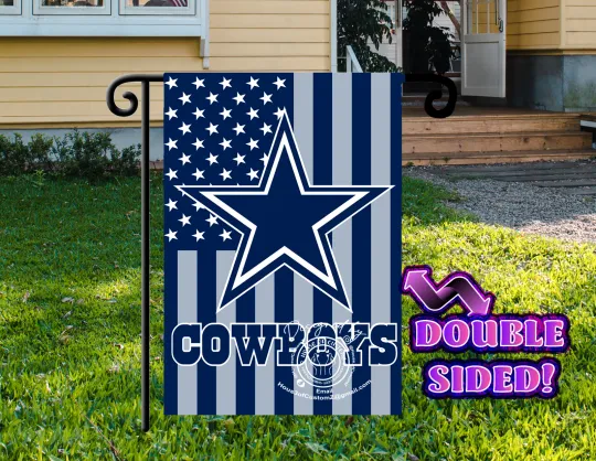 Discover American/Dallas Football Garden flag  Double-sided