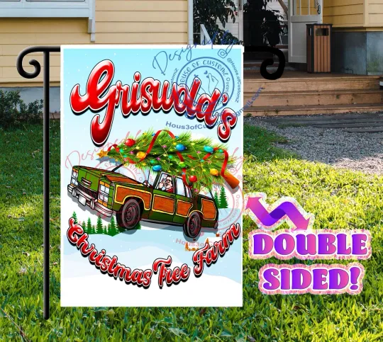 Discover Griswalds Christmas Tree Farm Yard flag