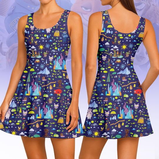 Discover Zootopia Skater Dress, Family Trip Shirt, Disney Vacation Gift for Fan, Disneyland Shirt, Disneyworld Shirt, Movie Women Dress