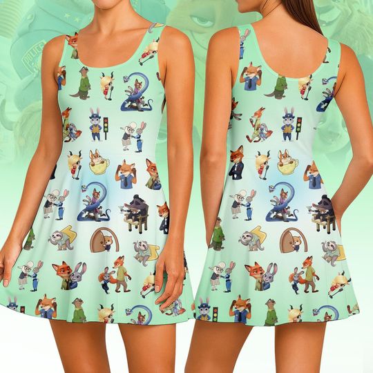 Discover Disney Moana Skater Dress, Maui Moana Hei Hei and Pua Dress, Disney Princess Women Dress, Disneyland Dress, Disney World Dress