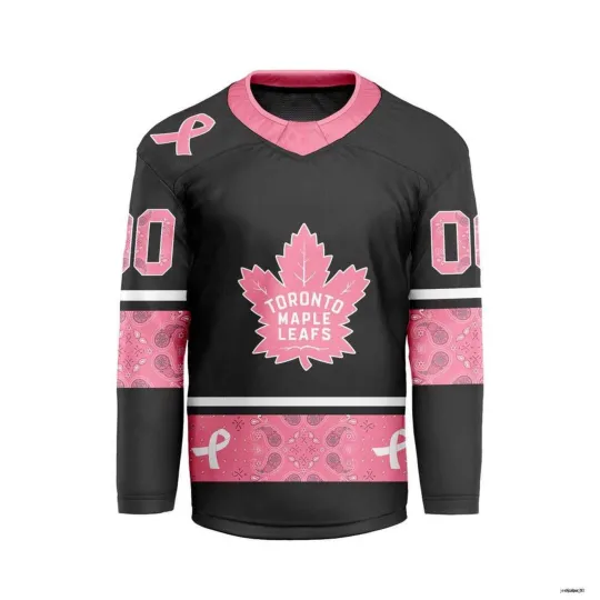 Discover Personalized Toronto Maple Leafs Hockey Shirt Fight Breast Cancer S-5XL