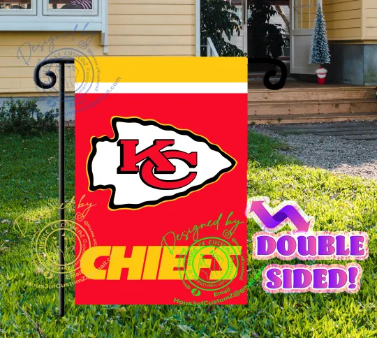Discover Kansas City Football Garden flag  Double-sided