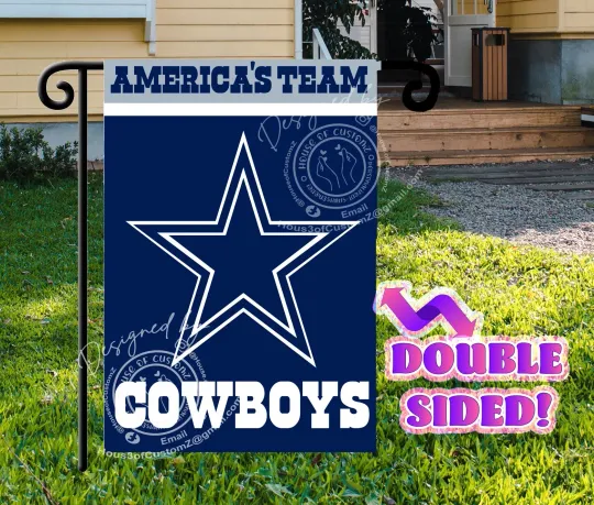 Discover Dallas Football Americas Team Yard flag Double Sided