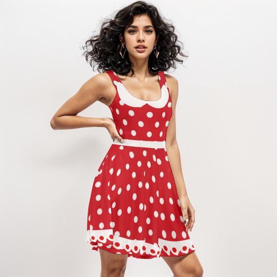 Discover Minnie Mouse Costume Dress,Red Polka Dot Party Outfit rundisney Dress