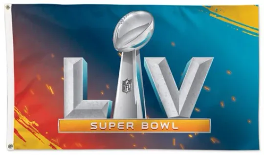 Super Bowl LV Tampa 2021 Feet Football Game Logo House Flag