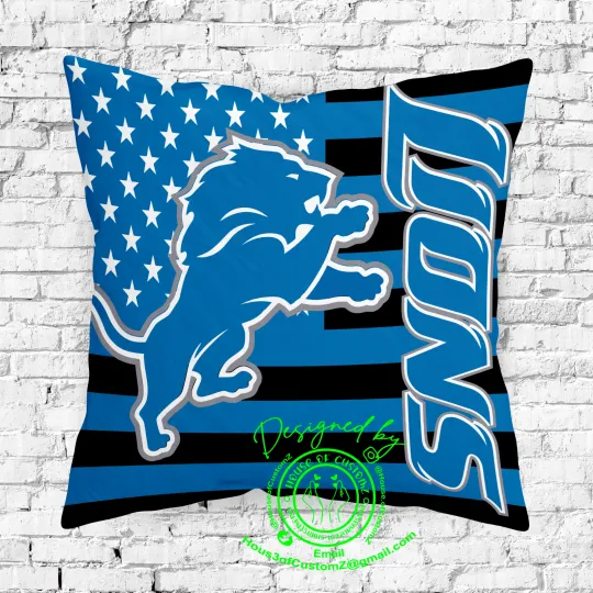 Discover American/Detroit Football Pillowcase