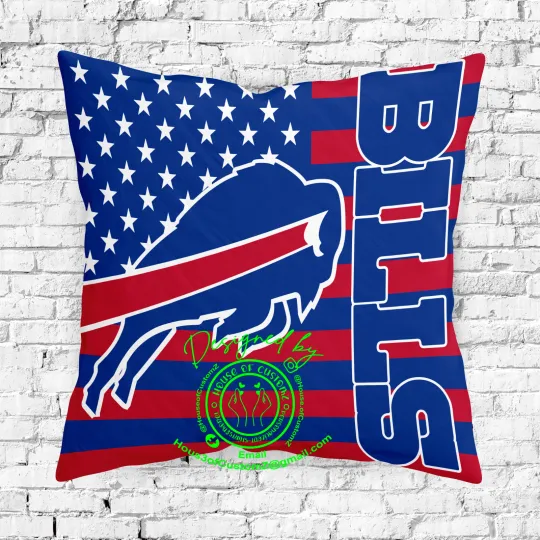 Discover American/Buffalo Football Pillowcase
