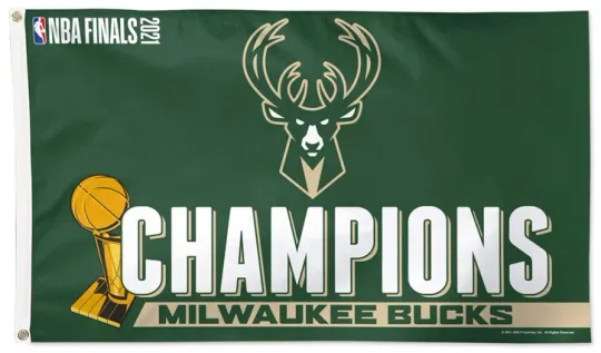 Discover Milwaukee Bucks 2021 NBA Champions House Flag