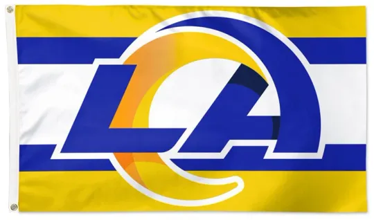 Discover Los Angeles Rams COLOR-RUSH Style Football Team Flag