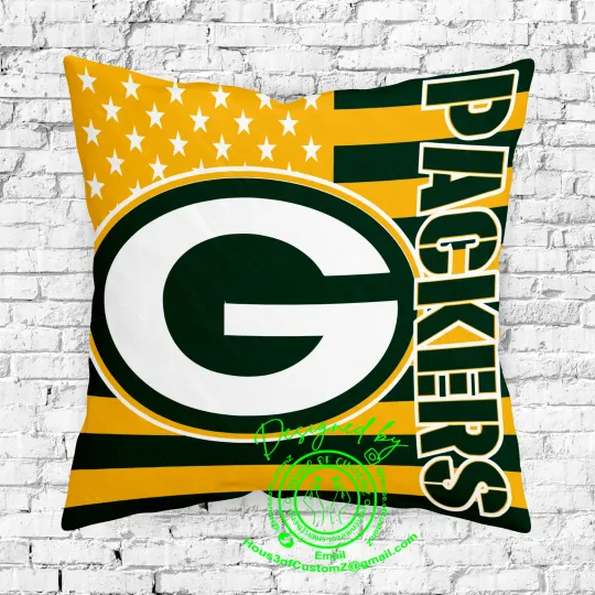 Discover American/Green Bay Football  Pillowcase