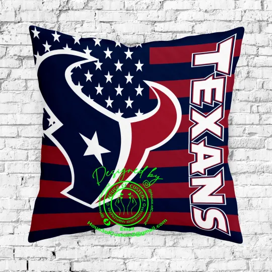 Discover American/Houston Football Garden Pillowcase