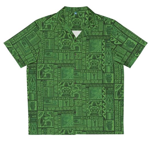Discover SM-5XL (GRN) 2026 Trader Sam's Adventureland Inspired, Hawaiian shirt, Aloha Shirt, Disney, Enchanted Tiki Bar, Grog Grotto, Polynesian