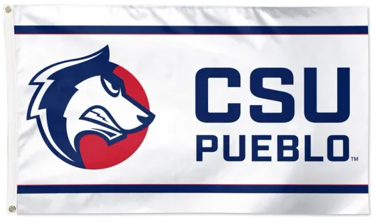 Discover Colorado State CSU PUEBLO THUNDERWOLVES NCAA Team 3'x5' DELUXE FLAG