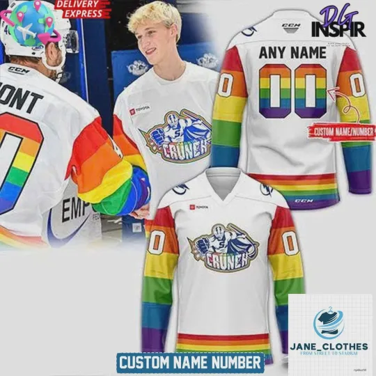 Discover Personalized Syracuse Crunch Pride Month Hockey Jersey