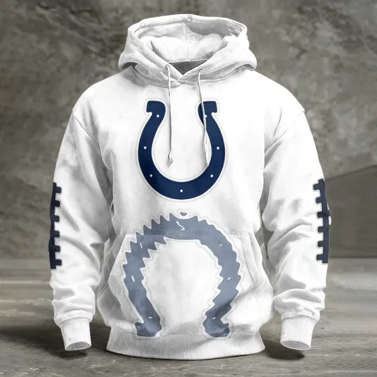 Indianapolis Football Team Coltss Pullover Hoodie, Unisex Adult, Full Size S-5XL