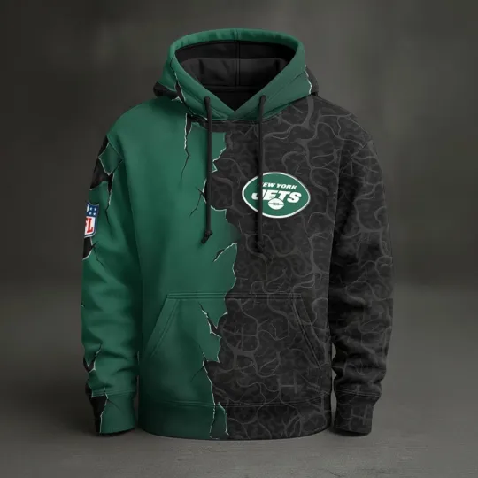 Discover New York Football Team Jetss Pullover Hoodie, Unisex Adult, Full Size S-5XL