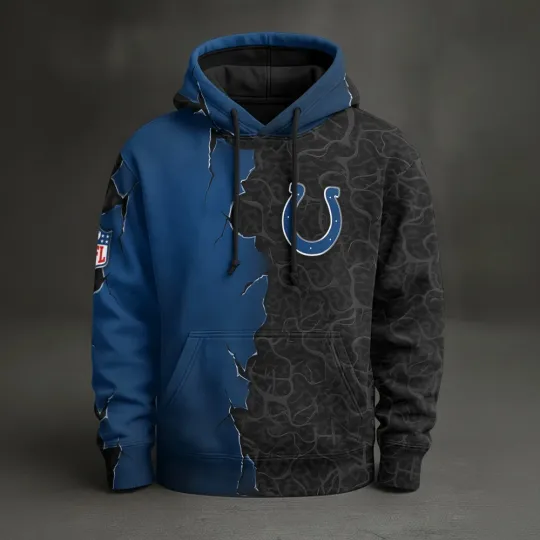 Indianapolis Football Team Coltss Pullover Hoodie, Unisex Adult, Full Size S-5XL