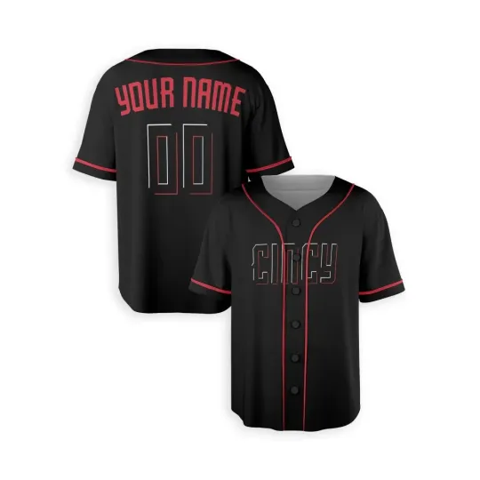 Discover Personalized Cincinnati Reds Jersey Black Cincy Printed Add Name And Number
