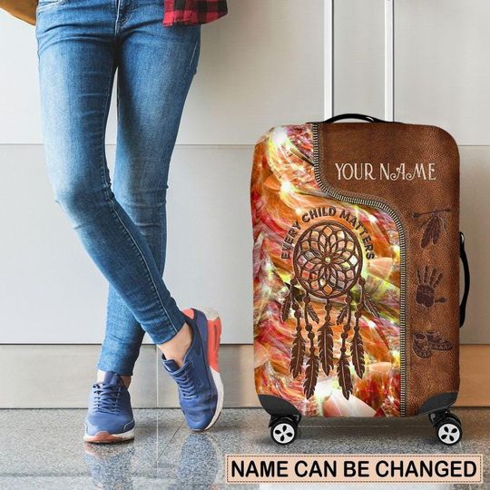 Discover Personalized Native Suitcase Cover Indian Luggage Cover Indigenous Suitcase Protector Native Tribal Suitcase Protector Travel Gift Ideas