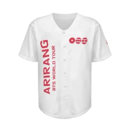 BTS ARIRANG WORLD TOUR Breathable Adult Baseball Jersey