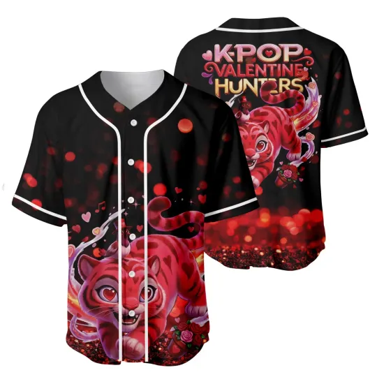 Kpop Demon Hunter Baseball Jerse, Derpy The Tiger Cosplay Baseball Jersey