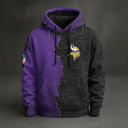 Discover Minnesota Football Team Vikingss Pullover Hoodie, Unisex Adult, Full Size S-5XL