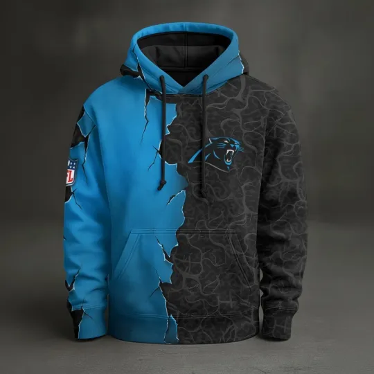 Discover Carolina Football Team Pantherss Pullover Hoodie, Unisex Adult, Full Size S-5XL