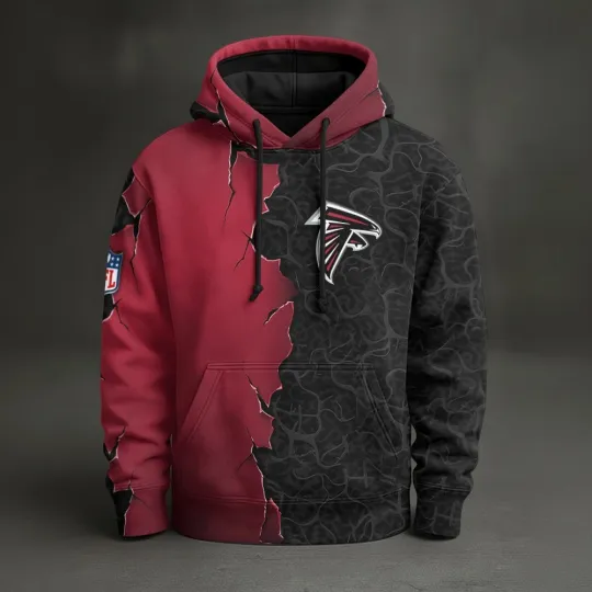 Atlanta Football Team Falconss Pullover Hoodie, Unisex Adult, Full Size S-5XL