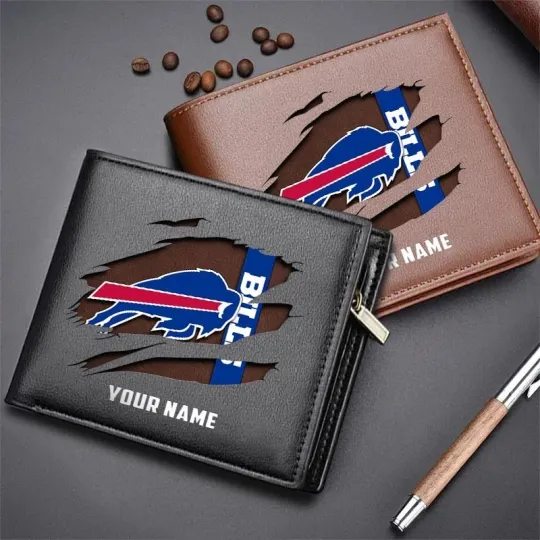 Discover Personalized Buffalo Football Team Billss Leather Wallet, Gift For Men